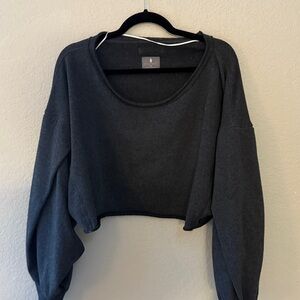 Dark Gray Cropped Sweater